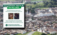 Atrás, panorámica del municipio de La Ceja. Adelante, imagen de la recompensa. Fotos: EL COLOMBIANO y cortesía.