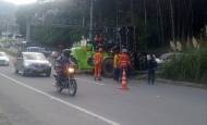 Así quedó el vehículo tras el accidente. FOTO: Cortesía Denuncias Antioquia