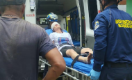 La mujer fue atendida en el lugar y, posteriomente, trasladada a un centro asistencial. Foto: cortesía.