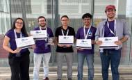 Los estudiantes del semillero de Turbomáquinas de la Universidad Eafit. FOTO: Cortesía Eafit