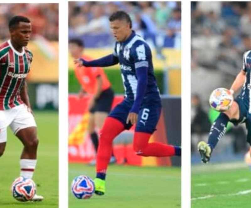 Richard Ríos, Jhon Arias, Nelson Deossa Stefan Medina y Miguel Ángel Borja, los colombianos que más se han destacado en el arranque del Mundial de Clubes. FOTOS GETTY
