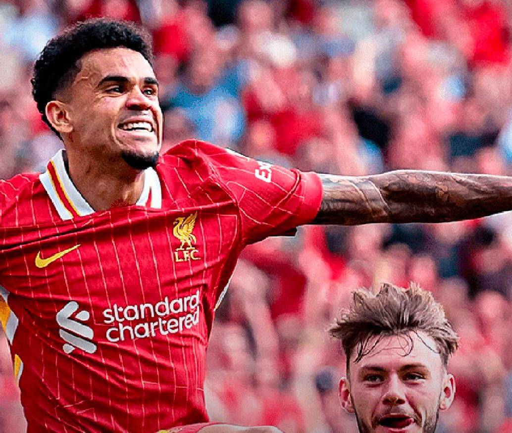 Luis Díaz, una de las figuras de la Premier League. FOTO X-LIVERPOOL