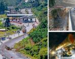 El departamento estará en construcción este año. Además de esperar la operación de otras cuatro vías 4G, entre ellas la doble calzada Medellín-Santa Fe de Antioquia (imagen izquierda), y de lograr el cale del Túnel del Toyo en la vía a Urabá, habrá inversiones en vías terciarias, servicios y movilidad. FOTOS EL COLOMBIANO