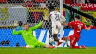 La anotación de Weah, con la que Estados Unidos abrió el marcador. FOTO: JUAN ANTONIO SÁNCHEZ