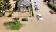 Las áreas más vulnerables a las inundaciones en California incluyen las llanuras aluviales, las áreas costeras y los cañones. Foto: Getty