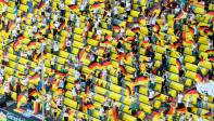 Con afluencia de publico limitada por la pandemia el partido entre Alemania y Francia se disputo en Munich, Alemania. Foto Getty