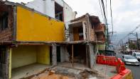 Esta es la triste imagen de una casa construida hace más de cuarenta años con los esfuerzos de los padres de María Morales y sus siete hermanos. Foto: Manuel Saldarriaga Quintero.