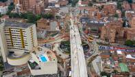 Las obras del Metro ligero de la 80 sigue a buen ritmo. FOTO MANUEL SALDARRIAGA