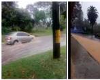 En algunas zonas se presentaron inundaciones en las vías por causa de las fuertes lluvias. FOTOS Cortesía Denuncias Antioquia