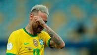 Neymar no pudo contener su tristeza al final del partido. Foto: GettyImages