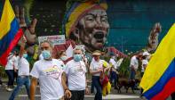 Una iniciativa ciudadana, conocida como “Colombia te llevo en el corazón”, convocó este domingo a una marcha pacífica en Medellín. Foto: Manuel Saldarriaga Quintero.