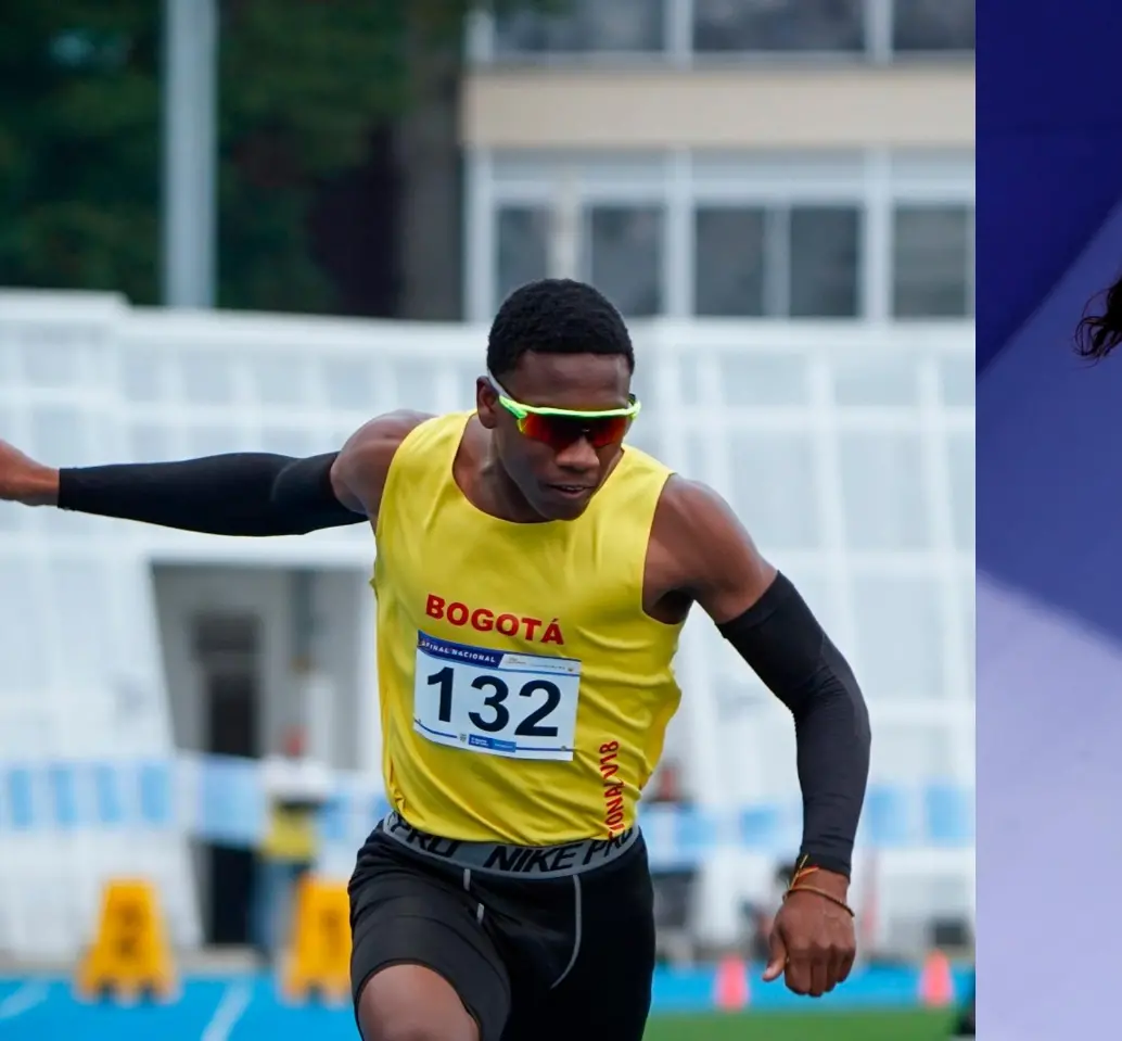 Ronal y Queen en las disciplinas de atletismo y BMX freestyle son las promesas de Colombia en los panamericanos. Fotos: @IDRD y GETTY
