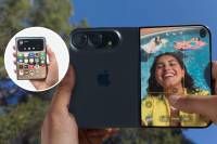 El iPhone Duo incorpora una pantalla OLED flexible de 7,6 pulgadas, chip A20 Pro, hasta 2 TB de almacenamiento y cámaras Fusion de 48 megapíxeles. Foto: Captura de video Apple Colombia