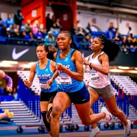 La estadounidense Melanie Doggett supera marcas de profesionales y se proyecta como una de las mejores velocistas de su país. Si continúa su progresión, podría ir a los Olímpicos. FOTO: Instagram Melanie Doggett 