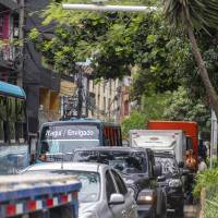 Descripción: Itaguí es el municipio con más Cámaras de fotomultas o fotodetección por metro cuadrado en el país. Fecha de evento: 08/04/2025. Foto: Esneyder Gutiérrez Cardona