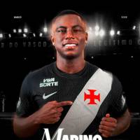 La imagen con la que Vasco da Gama presentó a Marino Hinestroza en sus redes sociales. FOTO CORTESÍA VASCO DA GAMA