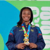 Sharol Angulo consiguió la medalla de plata en la categoría -78 kg de judo femenino. FOTO: INSTAGRAM COMITÉ OLÍMPICO COLOMBIANO