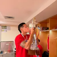Alejandro Piedrahita consiguió su segundo título como profesional. El primero fue la Liga Betplay 2022-2 con Deportivo Pereira. FOTO: INSTAGRAM PIEDRAHITA07