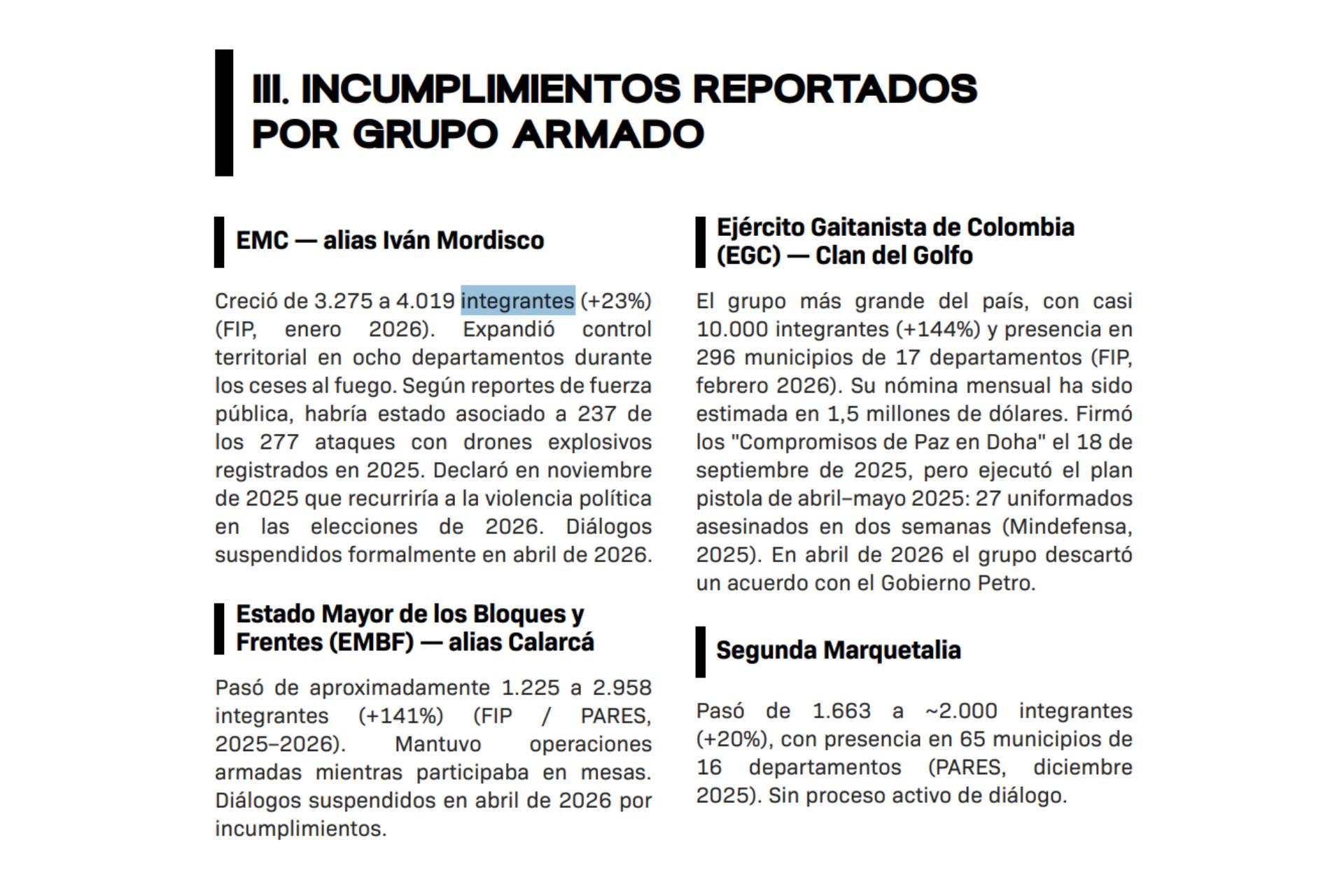 “La Paz Total entregó beneficios jurídicos sin exigir medidas reales de seguridad”: Asocapitales