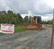 La Alcaldía de Rionegro puso un sello para anunciar su orden de que se deben suspender los trabajos en el lote de Aromas de Colombia. FOTO: CORTESÍA