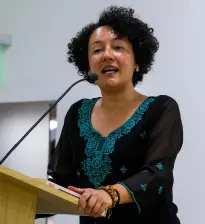 Isabel Cristina Zueleta es senadora por el Pacto Histórico. FOTO JULIO CÉSAR HERRERA