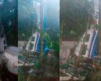 La aeronave fue hallada el pasado 16 de mayo en medio de la selva del Guaviare. FOTO: AERONÁUTICA CIVIL
