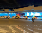 Policía hace presencia en zona externa del aeropuerto José María Córdova. FOTO: Cortesía Entre Ceja y Ceja