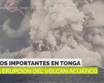 Daños importantes en Tonga tras la erupción de volcán acuático