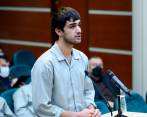El campeón nacional de karate iraní, Mohammad Mehdi, durante el juicio en el que fue condenado a la pena de muerte. FOTO efe