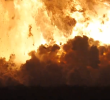 Explosión del cohete Starship ocurrida durante la noche del miércoles en la Starbase de la empresa Space X en EE. UU. imagen tomada de captura de video.