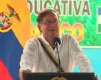 Presidente Gustavo Petro durante su visita al Amazonas. FOTO Presidencia 