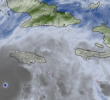El huracán Melissa arrastra vientos de 280 km/h en el Atlántico. FOTO: Tomada de Windy