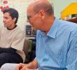 El profesor Albeiro Restrepo (izquierda) y el estudiante Jhoan Londoño (derecha) lideraron desde la UdeA el estudio sobre moléculas insaturadas en el espacio. FOTO cortesía Universidad de Antioquia