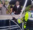 Los turistas que fueron rescatados en el embalse de Guatapé duraron casi un día a la deriva. Foto: Cortesía