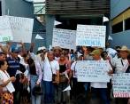 En las calles de Apartadó se llevó a cabo la protesta de los reclamantes de tierras. FOTO CORTESÍA