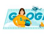Este es el homenaje que Google le hizo a Kitty Linn O’Neil, recordada como la mujer más veloz deol mundo. FOTO TOMADA PANTALLAZO
