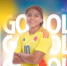 La delantera Gabriela Rodríguez, llegó a seis goles con Colombia, de esos tres en sudamericanos. FOTO PANTALLAZO