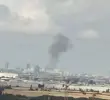 El ataque dejó un gran cráter y obligó a interrumpir el tráfico aéreo. FOTO: CAPTURA DE VIDEO