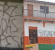 Estos fueron los mensajes con los que se levantaron los ciudadanos en el corregimiento San José, en Andes. FOTO: Cortesía
