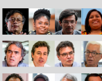 Los integrantes de las tres coaliciones presidenciales. FOTO ARCHIVO