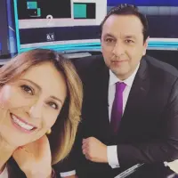 María Lucía Fernández y Jorge Alfredo Vargas compartieron durante años la conducción de la emisión central de noticias en Caracol Televisión. FOTO: redes sociales.