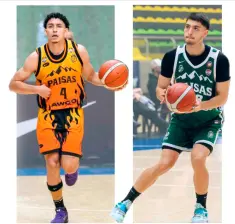 David Ojeda y Luis Benítez, jugadores de la nómina bicampeona de Paisas, se preparan para estar en la Liga de Desarrollo de la NBA, la G League en el segundo semestre del año. FOTO Camilo Suárez 