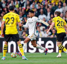 Real Madrid y el Borussia Dortmund igualan sin goles en el primer tiempo de la final que se disputa en Wembley. FOTO TOMADA @realmadrid