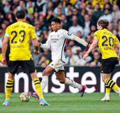 Real Madrid y el Borussia Dortmund igualan sin goles en el primer tiempo de la final que se disputa en Wembley. FOTO TOMADA @realmadrid