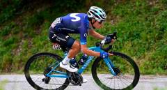 Einer Rubio durante la etapa 13 del Giro de Italia, la cual terminó ganando. FOTO @Movistar_Team