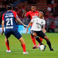 DIM igualó 2-2 con Millonarios en el Atanasio. En la imagen aparece Juan Guillermo Cuadrado. FOTO CAMILO SUÁREZ