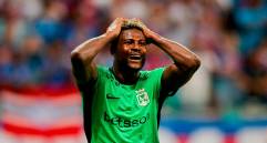 Dayron Asprilla lamentándose después de que el árbitro anulara su gol. FOTO CONMEBOL
