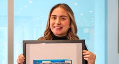 Mariana Pérez, ingeniera antioqueña de 27 años, fue reconocida por la Oficina Europea de Patentes. FOTO Cortesía 