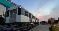 Esta parte del tren llegará próximamente al país para continuar su ensamblaje en los talleres del Metro, ubicados en Bello. Foto: Cortesía