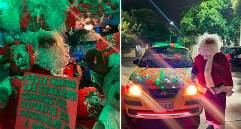 Papá Noel causa sensación en esta temporada decembrina en Santa Marta. Foto: santamartaaldia.co
